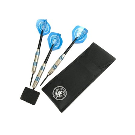 Manchester City FC Dartset i Läder (3-pack) One Size Blå/