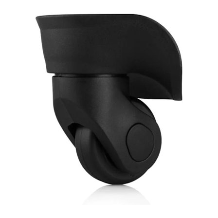 【PP】Kuffert Hjul Universal Holdbare Støjsvage Gummi Multi-Way Udskiftningshjul til Kufferter Bagage Udskiftning Reparationshjul (Store Sorte 2 stk)