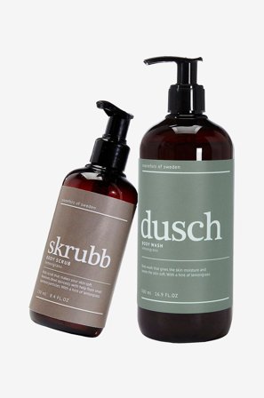 Svanefors - A box with love, shower gel og scrub - Flerfarvet - Opvaske- & rengøringsredskaber - Fra Homeroom