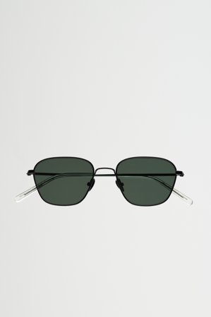 Otis Black - green solid lens