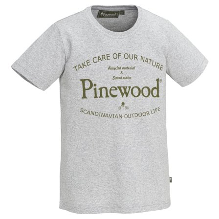 Pinewood Kids Save Water T-shirt Children short-sleeved sweaters Grey 116