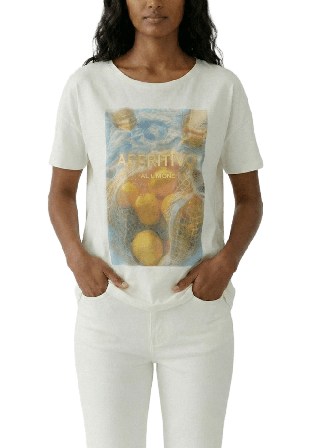 Oui T-shirt T-shirts & toppar Dam Vit 34