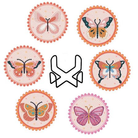 6 stk./sæt gør-det-selv diamantmalerisk borddæksel E E