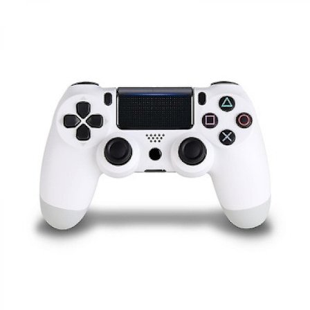 Ps4-kahva, jossa kevyt kosketusnäyttö, kuusiakselinen tärinä, Ps4-kahva, Bluetooth-langaton peliohjain, valkoinen