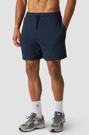 ICANIWILL - Everyday Unbrushed Relaxed Sweat Shorts Navy - Kortbyxor - Herr - Träningskläder från ICIW