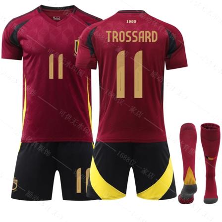 Jud-EC 2024 Belgien Hjemmefodboldtrøje 11 TROSSARO- Perfet 11 TROSSARO 26