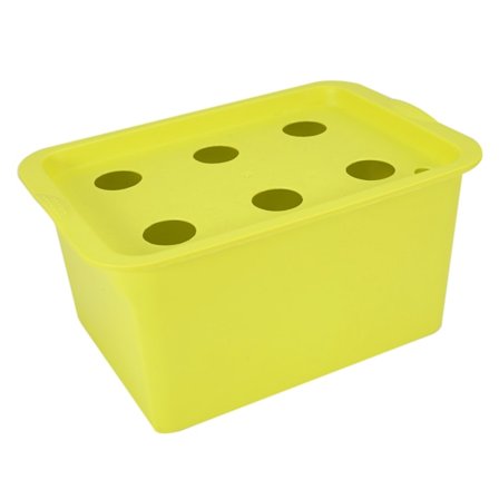 6-huls planteplads Hydroponisk system Dyrkningssæt Boble indendørs udendørs havekabinet (grøn)