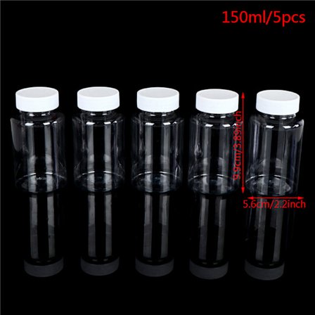 15 ml/20 ml/30 ml/100 ml PET-plast klara tomma förseglingsflaskor fasta