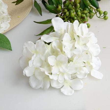 Blå hortensia sidenblomma böjbar & tvättbar och rengörbar för bröllopscenter buketter DIY plastic