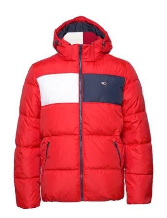 Tjm Colorblock Padded Jacket Red Tommy Jeans