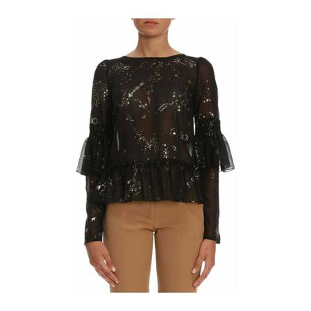 Patrizia Pepe Shirt Sort, Dame Bluser, Størrelse: 2XS