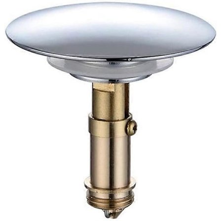 Badrumsvask med tryckknapp för vattenstopp, rostfri, hemmahål, koppar, premium badplugg, vask för badrumsvask, ersättningsbultar, badrum