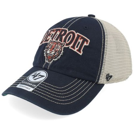 47 Brand - MLB Svart trucker Keps - Detroit Tigers Tuscaloosa Clean Up Black Trucker @ Hatstore