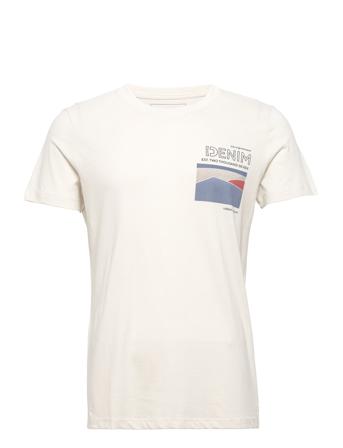 Fotoprint T-Shirt T-shirt Hvid Tom Tailor