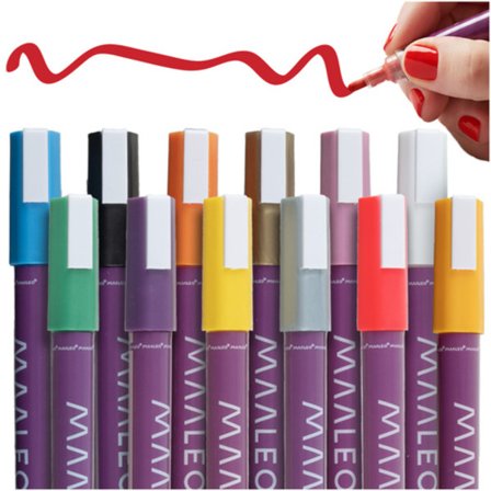 Dekorationspennor 12-pack - För pyssel