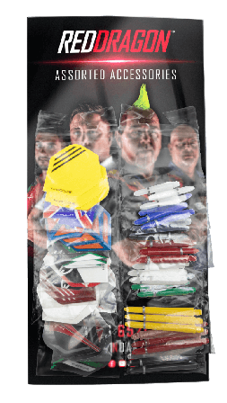 10 Sets Of Assorted Flights & 10 Sets Of Assorted 2BA Ring Grip Shafts