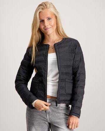 RYVLS Light Padded Zip Jacket Sort Jakker Pige - Kids Brand Store