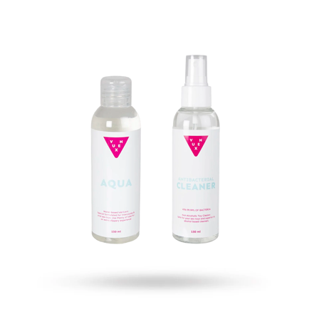 VUXEN AQUA LUBRICANT & TOY CLEANER 2X150ML