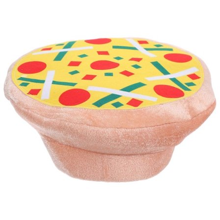 Rolig Pizzahatt Halloween Kostymtillbehör Pizza Party Tillbehör Dekoration Fotorekvisita