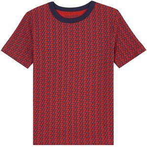 Kids - Zadig & Voltaire Red All Over Logo T-Shirt - Tops - 12 years - Blue