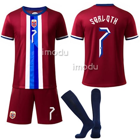 Norjan jalkapallomaajoukkueen lasten joukkuepaita NO.7 Sörloth