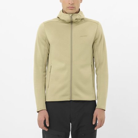 Salomon - Men's Midlayer Jacket with hood Outline Warm - Gray Green