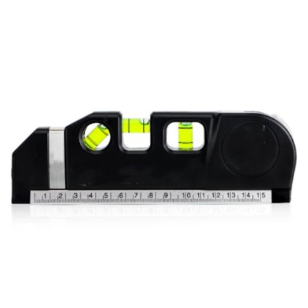 Multifunktionell lasernivå, vattenpass, måttband, standard