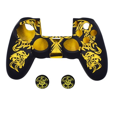 PS4-controller-skins, silikone-controller-cover-skin-beskytter, kompatibel med /PS4 Slim/PS4 Pro-controller (tommelfingergreb x 2)