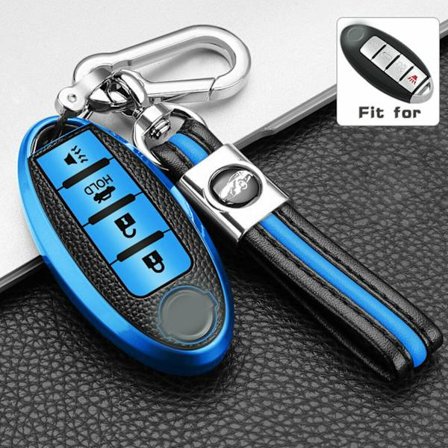 Nahkainen suojakotelo avaimenperälle 4-painikkeisille kaukosäätimille