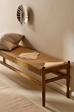 Jotex - Sittbänk 180 Cm Alm - Papper Valnötsfinish/natur NATTAVAARA - Köp Bänkar hos Jotex