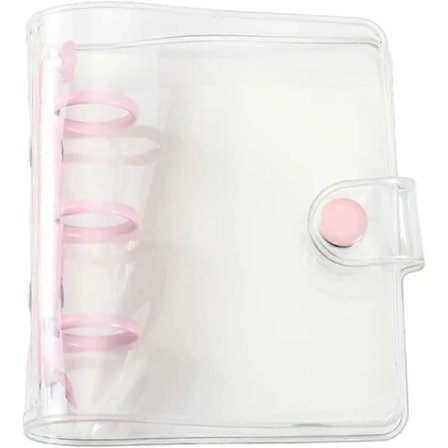 /EA/Fotokorthållare, 3-rings Mini-pärm, 2,16*3,5 tum ficka, Sött DIY Fotoalbum