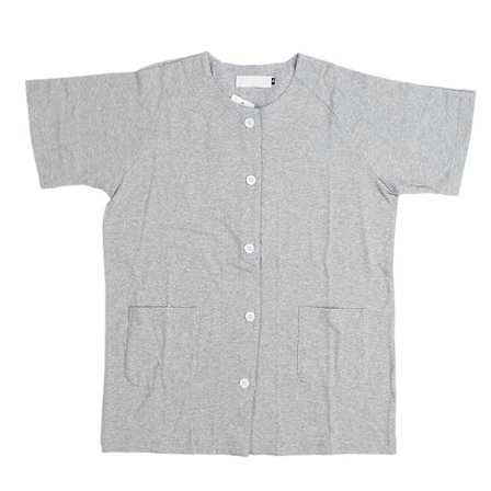 Skjorta efter axeloperation Lätt att ta på och av Unisex Återhämtningsskjorta efter operation Kortärmad skjorta för män och kvinnor Ljusgrå Nyhet