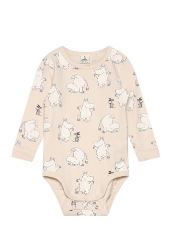 Body Moomin Bodies Long-sleeved Beige Lindex