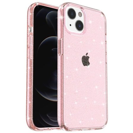 iPhone 15 Cover Hybrid Glitter Pink