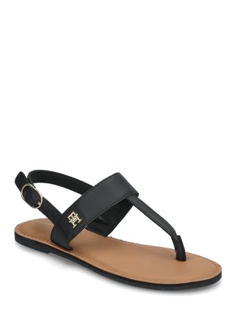 Leather Thong Sandal Black Tommy Hilfiger
