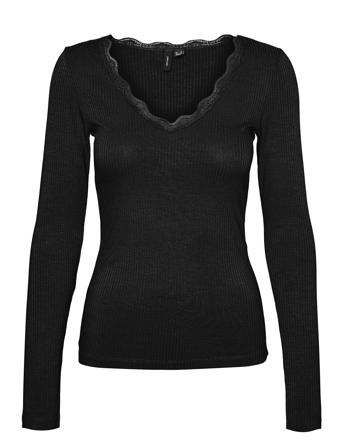 Vmmmily Ls V-Neck Top Jrs Ga Tops T-shirts Long-sleeved T-shirts Black Vero Moda Maternity