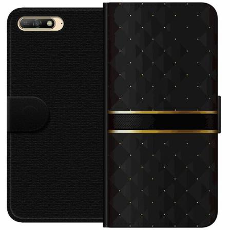 Huawei Y6 (2018) Plånboksfodral Golden Stripes