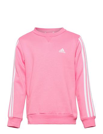 Essentials 3-Stripes Crewneck Sweatshirt Sweat-shirt Tröja Rosa Adidas Performance
