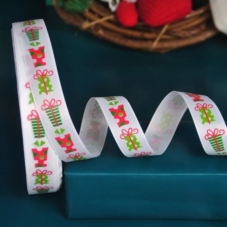 IC Band Presentdekorationer Present på vit 2st