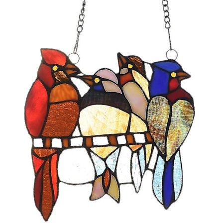 Sajy Fargede Fugl Vindu Hengende Solfanger Akryl Hengende Fugler Dekorasjon