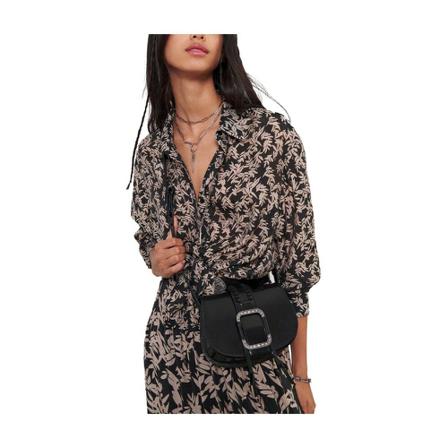 Ba&Sh Tarmac foliage print shirt Sort, Dame Skjorter