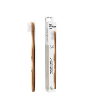 The Humble Co. - Bambus Zahnbürsten - Humble Brush Adult Soft Borsten Weiß