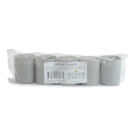 Lyktljus 5-pack Grå