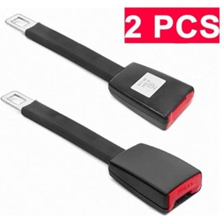 E11-certifierad säkerhetsbältesförlängare (2 st) Universal bil säkerhetsbältesförlängare - 25 cm