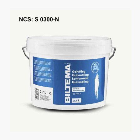 Golvfärg FLOOR vit 2 7 liter