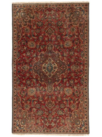 Tappeto Orientale Colored Vintage 109X182 Rosso Scuro/Nero (Lana, )