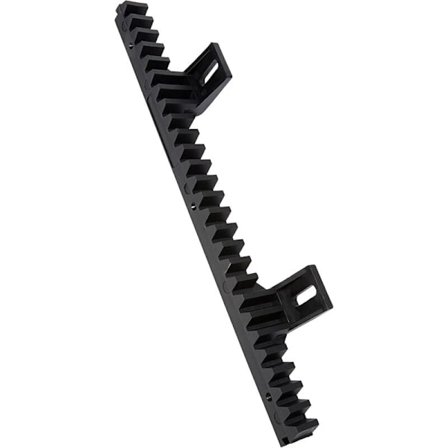 Tandstang til skydeport - 33 cm - Nylonhus med stålindsats - Skruer medfølger