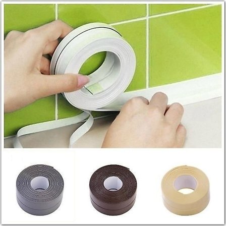 Pvc Material Sink Stove Crack Strip Kitchen Bathroom Bathtub Corner Sealant Tape Waterproof