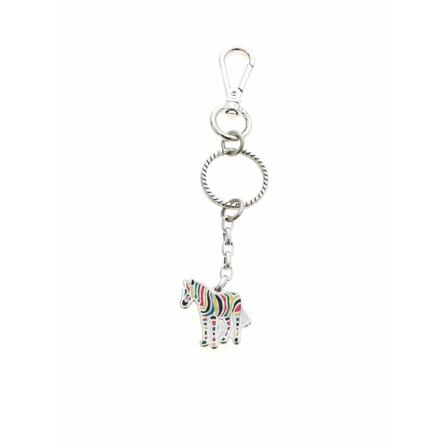 Paul Smith Zebra Keyring Grå, unisex Nøgleringe, Størrelse: ONE Size