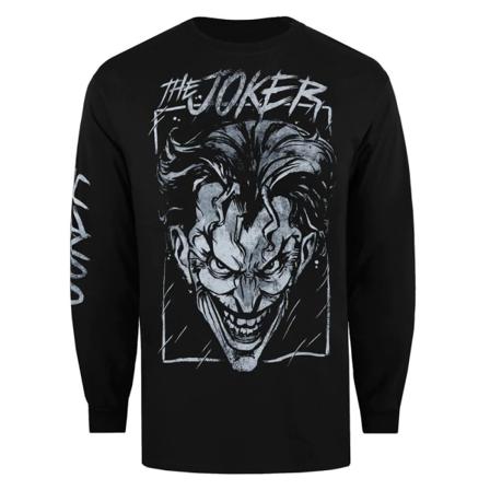 Dc Comics Mens The Joker Storm Långärmad T-shirt L Svart